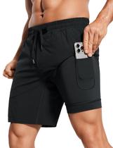 Shorts CRZ YOGA 2 em 1 7" Secagem Rápida Preto X-Small