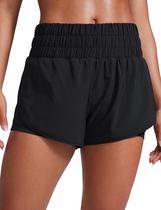 Shorts CRZ YOGA 2 em 1 com Abertura 3" Preto XX-Pequeno
