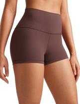 Shorts CRZ YOGA Butterluxe Cintura Alta 6 cm Taupe G Shorts CRZ YOGA Butterluxe Cintura Alta 6 cm Taupe G