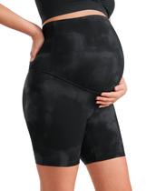 Shorts CRZ YOGA Butterluxe Maternidade Cós Alto 15 cm Preto Shorts CRZ YOGA Butterluxe Maternidade Cós Alto 15 cm Preto