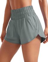 Shorts CRZ YOGA com Barra Dolphin para Corrida com Bolso com Zíper XL Shorts CRZ YOGA com Barra Dolphin para Corrida com Bolso com Zíper XL