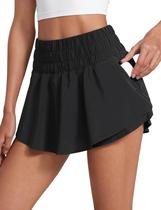 Shorts CRZ YOGA com Saia Sobreposta, Cintura Alta e Bolso com Zíper M Shorts CRZ YOGA com Saia Sobreposta, Cintura Alta e Bolso com Zíper M