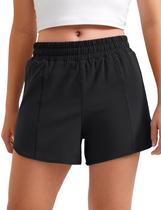 Shorts CRZ YOGA Feminino Feathery-Fit Soft Preto Grande Shorts CRZ YOGA Feminino Feathery-Fit Soft Preto Grande