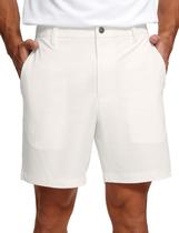 Shorts CRZ YOGA Masculino para Golfe 7" Stretch Leve Branco
