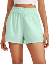 Shorts CRZ YOGA Mint Moment 7,5 cm de Cós com Bolsos Shorts CRZ YOGA Mint Moment 7,5 cm de Cós com Bolsos