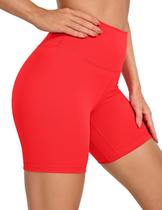 Shorts CRZ YOGA Naked Feeling Cintura Alta 15 cm Vermelho G Shorts CRZ YOGA Naked Feeling Cintura Alta 15 cm Vermelho G