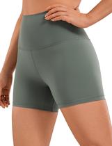 Shorts CRZ YOGA Naked Feeling Cintura Alta 7,5 cm Verde Sage XS Shorts CRZ YOGA Naked Feeling Cintura Alta 7,5 cm Verde Sage XS