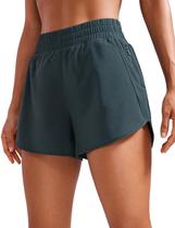 Shorts CRZ YOGA para Corrida com Cós Alto, Secagem Rápida e Bolso com Zíper