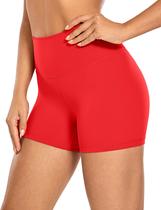 Shorts CRZ YOGA Sensação de Pele 10cm Cintura Alta Vermelho G Shorts CRZ YOGA Sensação de Pele 10cm Cintura Alta Vermelho G