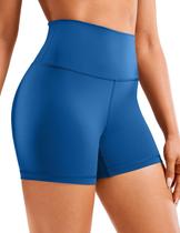 Shorts CRZ YOGA Sensação de Pele Alta Cintura 10cm Azul XL Shorts CRZ YOGA Sensação de Pele Alta Cintura 10cm Azul XL