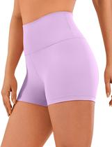 Shorts CRZ YOGA Sensação Nude Cós Alto 7,5 cm Lilás G Shorts CRZ YOGA Sensação Nude Cós Alto 7,5 cm Lilás G