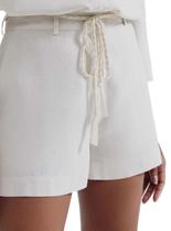 Shorts Curto Alfaiataria Hering K5U8 Feminino Com Bolsos Linho T. 38/46