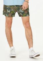 Shorts Curto Masculino Estampado Com Amarração Abacaxi
