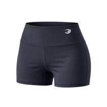 Shorts Curto Preto Treino Academia Poliamida Yoga Pilates Corrida
