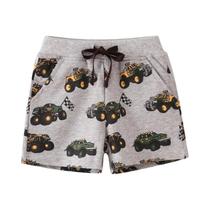 Shorts De Algodão Para Meninos, Roupas Infantis, Design De Caminhões Em Cartoon Little Maven, Calças Shorts De Algodão Para Meninos, Roupas Infantis, Design De Caminhões Em Cartoon Little Maven, Calças