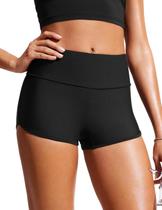Shorts de Banho CRZ YOGA Preto Cintura Alta 6,35 cm