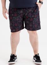Shorts de Banho Plus Size Estampado