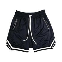 Shorts De Basquete De Malha De Secagem Rápida Masculino Respirável Ginásio Fitness Corredores Verão