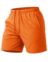 Shorts de basquete MAGCOMSEN para homens com bolsos laranja M