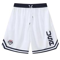 Shorts de Basquete Masculino Soltos com Bolsos - Estampa EUA - Ideal para Treino, Corrida e Exercício