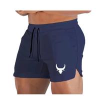 Shorts De Basquete Masculinos De Secagem Rápida E Respiráveis Com Padrão Geométrico, Cintura Média E