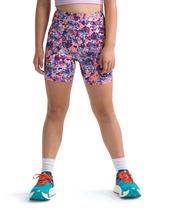 Shorts de bicicleta THE NORTH FACE Girls' Never Stop Radiant Poppy Maze Shorts de bicicleta THE NORTH FACE Girls' Never Stop Radiant Poppy Maze