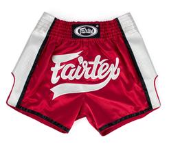 Shorts de Boxe Muay Thai Fairtex BS1704 - Vermelho/Branco (L) Shorts de Boxe Muay Thai Fairtex BS1704 - Vermelho/Branco (L)