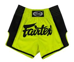 Shorts de Boxe Muay Thai Fairtex BS1706 Slim Cut Verde - Tamanho XL