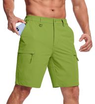 Shorts de caminhada MAGCOMSEN masculinos Quick Dry Cargo Fruit Green