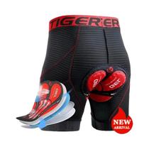 Shorts De Ciclismo Em Malha Respirável Com Almofada De Gel Antichoque Para MTB - Roupa Íntima De Shorts De Ciclismo Em Malha Respirável Com Almofada De Gel Antichoque Para MTB - Roupa Íntima De