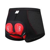 Shorts De Ciclismo Masculino Em Malha Respirável Com Almofada De Gel 5D À Prova De Choque Para