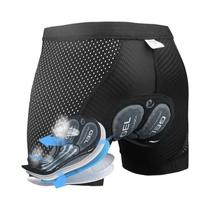 Shorts De Ciclismo Masculinos Com Almofada De Gel 5D Respirável, Antiderrapante, Com Clipe Para Shorts De Ciclismo Masculinos Com Almofada De Gel 5D Respirável, Antiderrapante, Com Clipe Para