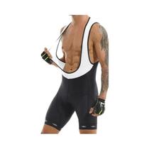 Shorts de Ciclismo Masculinos com Almofada de Gel 5D Respirável UPF 50+