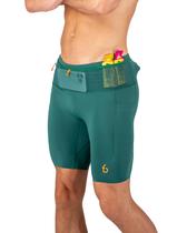 Shorts de Compressão FlipBelt 3.0 Verde Selva G
