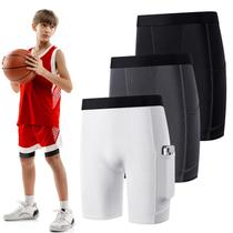 Shorts de compressão Handepo Youth Boys, pacote com 3 bolsos