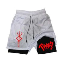 Shorts De Compressão Masculinos De Secagem Rápida 2 Em 1 Para Academia E Corrida Com Bolsos Para
