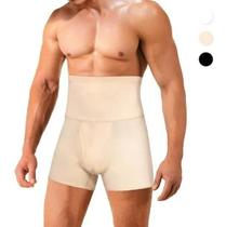 Shorts De Compressão Modelador Masculino Cintura Alta Slim