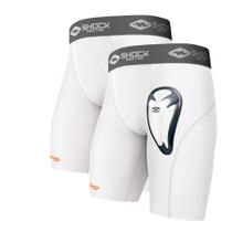 Shorts de compressão Shock Doctor com copo protetor Bio-Flex