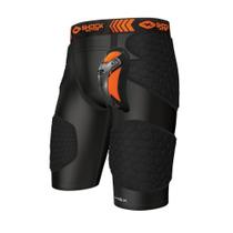 Shorts de compressão Shock Doctor HEX CompFit com copo ULT Carb FLX