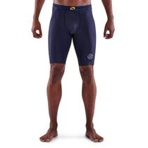 Shorts de compressão Skins Series-3 para homens azul marinho XL