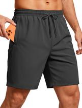 Shorts de corrida atléticos MAGCOMSEN Quick Dry com bolsos para homens
