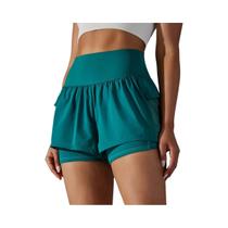 Shorts De Corrida Femininos De Secagem Rápida Com Dupla Camada Para Academia, Fitness, Jogging,