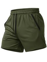 Shorts de corrida MAGCOMSEN para homens, verde militar, tamanho 2XL