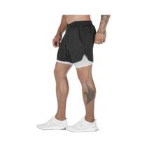 Shorts de Corrida Masculino 2 em 1 - Esporte, Academia e Treinamento Fitness