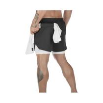 Shorts de Corrida Masculino 2 em 1 - Ideal para Verão, Treino e Fitness