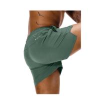 Shorts de Corrida Masculino com Secagem Rápida - Bolsos com Zíper e Cordão