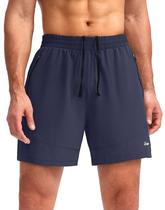 Shorts de corrida Pudolla para homens Workout Atlético Azul Marinho