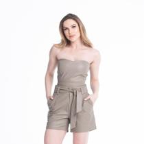 Shorts de Couro Fendi Shorts de Couro Fendi