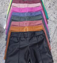 Shorts de couro