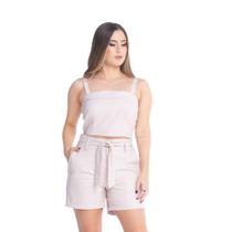Shorts de Couro Nude